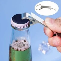 Portachiavi Apribottiglie, Mini Apribottiglie In Alluminio Per Birra - Chiave Apribottiglie, Per Apribottiglie Con Gambe - Portachiavi Apribottiglie Tascabile Per Birra, 2 Monete D'argento -Piccoli Elettrodomestici Negozio 74763542 3