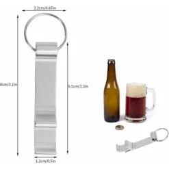 Portachiavi Apribottiglie, Mini Apribottiglie In Alluminio Per Birra - Chiave Apribottiglie, Per Apribottiglie Con Gambe - Portachiavi Apribottiglie Tascabile Per Birra, 2 Monete D'argento -Piccoli Elettrodomestici Negozio 74763542 4