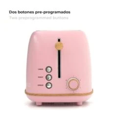 Tostapane Caprizze Kaito Con Doppia Fessura Extra Ampia 6 Livelli Di Tostatura Design Vintage Con Effetto Legno Rosa Opaco 9 Tostapane Caprizze Kaito Con Doppia Fessura Extra Ampia 6 Livelli Di Tostatura Design Vintage Con Effetto Legno Rosa Opaco -Piccoli Elettrodomestici Negozio 76398319 3