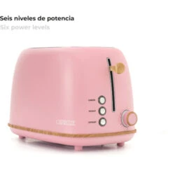 Tostapane Caprizze Kaito Con Doppia Fessura Extra Ampia 6 Livelli Di Tostatura Design Vintage Con Effetto Legno Rosa Opaco 11 Tostapane Caprizze Kaito Con Doppia Fessura Extra Ampia 6 Livelli Di Tostatura Design Vintage Con Effetto Legno Rosa Opaco -Piccoli Elettrodomestici Negozio 76398319 5