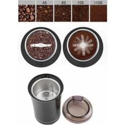 Macinacaffè Elettrica 300W, Con Lame In Acciaio Inossidabile E Spazzola Per La Pulizia 10 Macinacaffè Elettrica 300W, Con Lame In Acciaio Inossidabile E Spazzola Per La Pulizia -Piccoli Elettrodomestici Negozio 76874418 4