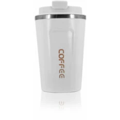 Tazza Da Caffè Tazza Termica Isolata A Tenuta Stagna Tazza Da Caffè Portatile Da Viaggio In Acciaio Inossidabile 510 Ml (bianco)