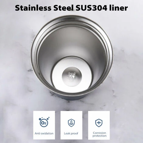 Tazza Da Caffè Tazza Termica Isolata A Tenuta Stagna Tazza Da Caffè Portatile Da Viaggio In Acciaio Inossidabile 510 Ml (bianco) 4 Tazza Da Caffè Tazza Termica Isolata A Tenuta Stagna Tazza Da Caffè Portatile Da Viaggio In Acciaio Inossidabile 510 Ml (bianco) - immagine 2