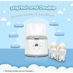Scaldabiberon 4 In 1 Sterilizzatore A Vapore Per Biberon Scaldabiberon Veloce Capacità Di 2 Biberon Temperatura Regolabile Con Schermo LED Per Biberon, EU 400W 9 Scaldabiberon 4 In 1 Sterilizzatore A Vapore Per Biberon Scaldabiberon Veloce Capacità Di 2 Biberon Temperatura Regolabile Con Schermo LED Per Biberon, EU 400W -Piccoli Elettrodomestici Negozio 77488987 3