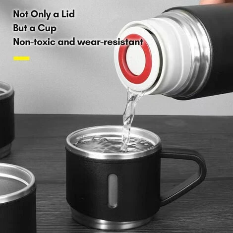 Bottiglia D'acqua Isolata Sottovuoto In Acciaio Inossidabile A Doppio Strato Bottiglia Termica 12H Mantiene Caldo E Freddo A Tenuta Stagna Adatto Per Viaggi All'aperto In Casa E Ufficio (verde) 4 Bottiglia D'acqua Isolata Sottovuoto In Acciaio Inossidabile A Doppio Strato Bottiglia Termica 12H Mantiene Caldo E Freddo A Tenuta Stagna Adatto Per Viaggi All'aperto In Casa E Ufficio (verde) - immagine 2