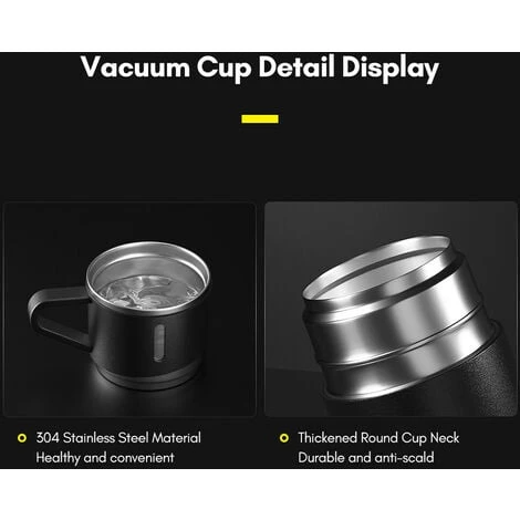 Bottiglia D'acqua Isolata Sottovuoto In Acciaio Inossidabile A Doppio Strato Bottiglia Termica 12H Mantiene Caldo E Freddo A Tenuta Stagna Adatto Per Viaggi All'aperto In Casa E Ufficio (verde) 5 Bottiglia D'acqua Isolata Sottovuoto In Acciaio Inossidabile A Doppio Strato Bottiglia Termica 12H Mantiene Caldo E Freddo A Tenuta Stagna Adatto Per Viaggi All'aperto In Casa E Ufficio (verde) - immagine 3