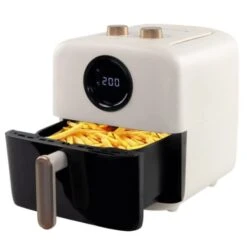 Piccoli Elettrodomestici Negozio 10 Friggitrice Ad Aria XL Grande , 5litri , 10 Programmi , Luce Interna , Display LED , Air Fryer , Senza Olio , Limos , Mobiclinic