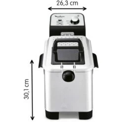 Moulinex Easy Pro 3 L-Freidora Classica, 2300 W, 2 Piani Di Cottura, Termostato Regolabile, 2 L/600 G), Colore: Argento 9 Moulinex Easy Pro 3 L-Freidora Classica, 2300 W, 2 Piani Di Cottura, Termostato Regolabile, 2 L/600 G), Colore: Argento -Piccoli Elettrodomestici Negozio 78990508 3