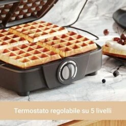 Suntec Wellness WAE 8335 Bruxelles Della Piastra Per Waffle Bruxelles 4 per 4 Griglia Di Cialde, Waffel Brevettata Heber, Manuale Di Regolazione Della Temperatura, Max 1200 W 10 Suntec Wellness WAE 8335 Bruxelles Della Piastra Per Waffle Bruxelles 4 per 4 Griglia Di Cialde, Waffel Brevettata Heber, Manuale Di Regolazione Della Temperatura, Max 1200 W -Piccoli Elettrodomestici Negozio 78992563 4