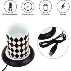 Scaldatazze Usb, 9 Scaldatazze Usb, -Piccoli Elettrodomestici Negozio 81289793 3