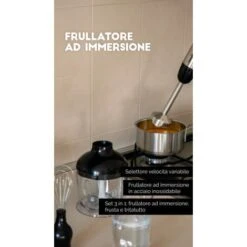Frullatore Ad Immersione 3in1 Kit, 700W, Accessori In Acciaio Inossidabile, Innoliving INN-698 -Piccoli Elettrodomestici Negozio 81463334 4