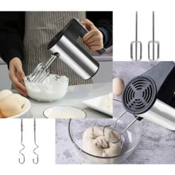 Sbattitore Elettrico 300W Miscelatore Con Base Da Cucina 5 Velocita CX66292 -Piccoli Elettrodomestici Negozio 82684373 4