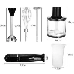 Frullatore Immersione 800W Multifunzione 5in1 Lama Bicchiere Mixer Tritatutto 11 Frullatore Immersione 800W Multifunzione 5in1 Lama Bicchiere Mixer Tritatutto -Piccoli Elettrodomestici Negozio 82743014 5