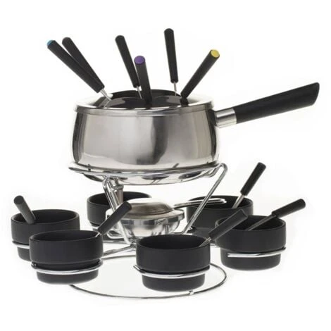 Set Per Fonduta Con Giradischi - 5 Five Simply Smart 3 Set Per Fonduta Con Giradischi - 5 Five Simply Smart