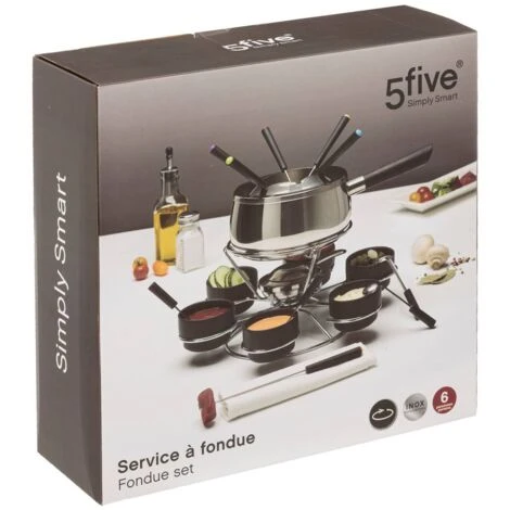 Set Per Fonduta Con Giradischi - 5 Five Simply Smart 5 Set Per Fonduta Con Giradischi - 5 Five Simply Smart - immagine 3
