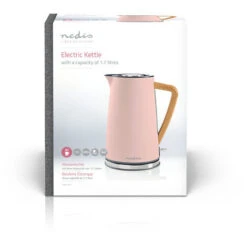 Nedis Bollitore Elettrico 1.7 L Soft Touch Rosa Ruotabile Di 360 Gradi Elemento Riscaldante Nascosto Controller Strix® Protezione Da Bollitura A Secco -Piccoli Elettrodomestici Negozio 85339650 5