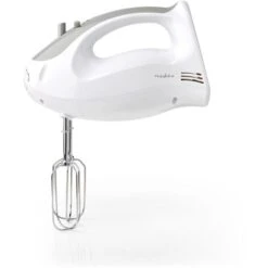 Nedis Frullatore 200 W Impostazione A 5 Velocità Funzione Turbo 2 Battitori / 2 Dough Ganci Bianco / Grigio
