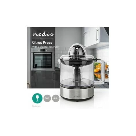 Nedis Spremiagrumi 30 W Argento / Nero 4 Nedis Spremiagrumi 30 W Argento / Nero - immagine 2
