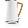 Nedis Bollitore Elettrico 1.7 L Soft Touch Bianco Ruotabile Di 360 Gradi Elemento Riscaldante Nascosto Controller Strix® Protezione Da Bollitura A Secco -Piccoli Elettrodomestici Negozio 85339716 1