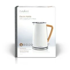 Nedis Bollitore Elettrico 1.7 L Soft Touch Bianco Ruotabile Di 360 Gradi Elemento Riscaldante Nascosto Controller Strix® Protezione Da Bollitura A Secco -Piccoli Elettrodomestici Negozio 85339716 4