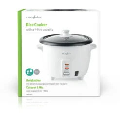 Nedis Fornello Di Riso 1.0 L 400 W Vaporetto In Alluminio Rivestimento Antiaderente Cestello Estraibile Spegnimento Automatico 10 Nedis Fornello Di Riso 1.0 L 400 W Vaporetto In Alluminio Rivestimento Antiaderente Cestello Estraibile Spegnimento Automatico -Piccoli Elettrodomestici Negozio 85339730 4