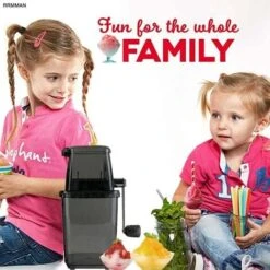 Tritaghiaccio Manuale Tritaghiaccio Rotante Cocktail Granitore Cubetti Di Ghiaccio Frullati Tritati Macchina Tritaghiaccio Casa 1.25L Tritaghiaccio Cromato Cubetti Di Ghiaccio Bevande Tritatutto Agita -Piccoli Elettrodomestici Negozio 85892464 3