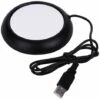 USB Warmer Heat Beverage Mug Mat Home Office Coffee Tea Mug Pad (Nero) 2 USB Warmer Heat Beverage Mug Mat Home Office Coffee Tea Mug Pad (Nero) -Piccoli Elettrodomestici Negozio 85898902 1