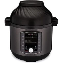 Instant Pot Pro Crisp 11-in-1 Electric Multi-Cooker - Pressure Cooker, Hot Air Fryer, Slow Cooker, Steamer, Grill, Dehydrator And Sous Vide Machine - Black Stainless Steel, 1500W, 7.6L, Pro Crisp