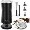 Montalatte Elettrico Automatico 4 Modalità Per Schiuma Di Latte Calda/Fredda Rivestimento Antiaderente Schiumatore Antiscivolo Spegnimento Automatico Per Cappuccino, Macchiato, Caffè Latte, Ecc.