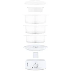 Wëasy - Pentola A Vapore Elettrico VEGE8, Multifunzione, 9 L, 3 Ciotole Impilabili Rimovibili Per Cottura Uova, Verdure, Carne, Pesce, Ciotola Per Riso, Timer 60 Min, Conservazione Delle Vitamine 9 Wëasy - Pentola A Vapore Elettrico VEGE8, Multifunzione, 9 L, 3 Ciotole Impilabili Rimovibili Per Cottura Uova, Verdure, Carne, Pesce, Ciotola Per Riso, Timer 60 Min, Conservazione Delle Vitamine -Piccoli Elettrodomestici Negozio 86649804 3