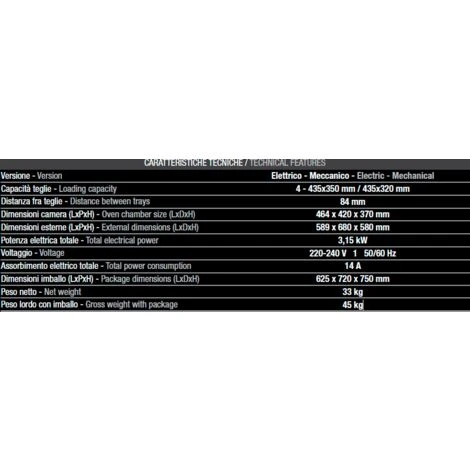 Forno Tecnodom 595 Meccanico Porta A Bandiera Sinistra 4 Forno Tecnodom 595 Meccanico Porta A Bandiera Sinistra - immagine 2