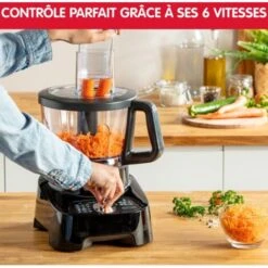 Moulinex FP8218 Double Force Robot Da Cucina Multifunzione All-in-One, 3L, 1000W, 6 Velocità, 8 Accessori, 28 Funzioni, Robot Frullatore E Tritatutto Per Affettare, Impastare, Grattugiare, Emulsionare 9 Moulinex FP8218 Double Force Robot Da Cucina Multifunzione All-in-One, 3L, 1000W, 6 Velocità, 8 Accessori, 28 Funzioni, Robot Frullatore E Tritatutto Per Affettare, Impastare, Grattugiare, Emulsionare -Piccoli Elettrodomestici Negozio 89658070 3