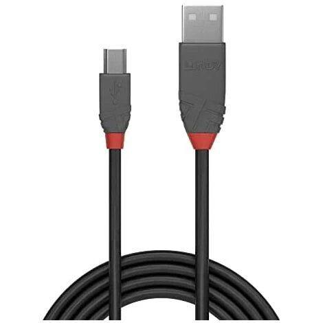 LINDY - Cavo Da USB A Micro USB 2.0 A/B, Linea Anthra 0,5 Metri, Trasferimento Dati A 480 Mbps, Cavo Di Ricarica, Compatibile Con TV, Monitor, Tablet, Laptop, Laptop, Laptop, 10 Anni Di Garanzia 5 LINDY - Cavo Da USB A Micro USB 2.0 A/B, Linea Anthra 0,5 Metri, Trasferimento Dati A 480 Mbps, Cavo Di Ricarica, Compatibile Con TV, Monitor, Tablet, Laptop, Laptop, Laptop, 10 Anni Di Garanzia - immagine 3