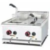 Friggitrice A Gas 14+14 Litri Da Banco 2 Vasche Professionale 4.5 +4.5 KW In Acciaio Inox -Piccoli Elettrodomestici Negozio 91343480 1