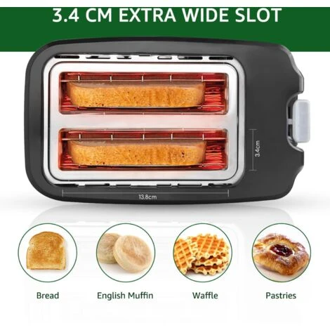 Tostapane 2 Fette Warrior 750W AIGOSTAR - 7 Impostazioni Di Tostatura 7 Tostapane 2 Fette Warrior 750W AIGOSTAR - 7 Impostazioni Di Tostatura - immagine 5