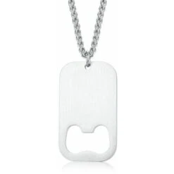 Collana Con Pendente A Cavatappi Da Birra In Acciaio Inossidabile Per Cavatappi Da Uomo,