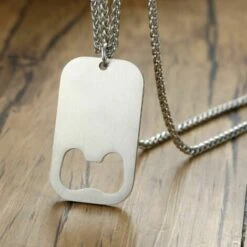 Collana Con Pendente A Cavatappi Da Birra In Acciaio Inossidabile Per Cavatappi Da Uomo, -Piccoli Elettrodomestici Negozio 92050511 3