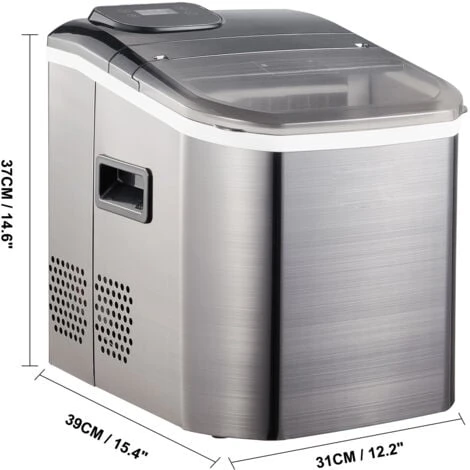 VEVOR 18 Kg Macchina Del Ghiaccio Commerciale, Fabbricatore Ghiaccio Con Pannello Con Schermo LCD, 13-25 Minuti Macchina Per Cubetti Di Ghiaccio Manuale Automatico 4 VEVOR 18 Kg Macchina Del Ghiaccio Commerciale, Fabbricatore Ghiaccio Con Pannello Con Schermo LCD, 13-25 Minuti Macchina Per Cubetti Di Ghiaccio Manuale Automatico - immagine 2
