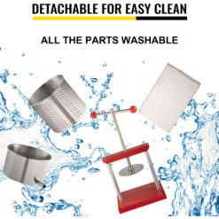 VEVOR RS-6 Premitutto Per Pomodori Melanzane, 5,5 L Pressa Per Uva Da Vino In Acciaio Inox E Ferro E Plastica, 30 X 25 X 45,5 Cm Torchio Per Melanzane Ortaggi Succhi, 5,5 Kg Premitutto Per Formaggio 11 VEVOR RS-6 Premitutto Per Pomodori Melanzane, 5,5 L Pressa Per Uva Da Vino In Acciaio Inox E Ferro E Plastica, 30 X 25 X 45,5 Cm Torchio Per Melanzane Ortaggi Succhi, 5,5 Kg Premitutto Per Formaggio -Piccoli Elettrodomestici Negozio 92618195 5