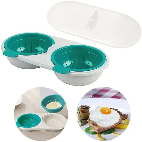 Cuociuova A Microonde Cuociuova A 2 Strati Con Cestello Di Scarico (blu) 3 Cuociuova A Microonde Cuociuova A 2 Strati Con Cestello Di Scarico (blu)