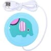 Set Di Tovagliette E Sottobicchieri Divertimento Scaldatazze Riscaldamento Elettrico Tazze Bevande Tè Scalda Caffè (Elefante Blu) -Piccoli Elettrodomestici Negozio 94289765 1