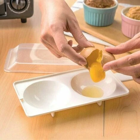 Piastra A Vapore Speciale Per Forno A Microonde Love Breakfast Steamer Egg Stampo Per Uova In Plastica Resistente Al Calore 4 Piastra A Vapore Speciale Per Forno A Microonde Love Breakfast Steamer Egg Stampo Per Uova In Plastica Resistente Al Calore - immagine 2