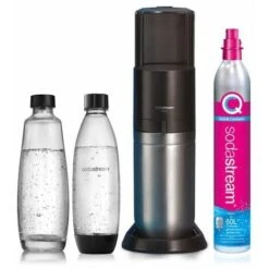 Gasatore Acqua Sodastream Duo Nero Con Doppia Bottiglia In Vetro E PET - 2270148