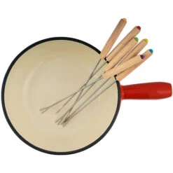 BBQ-Toro Set Per Fonduta In Ghisa Da 9 Pezzi Per 6 Persone 2 L Smaltato, Rosso 11 BBQ-Toro Set Per Fonduta In Ghisa Da 9 Pezzi Per 6 Persone 2 L Smaltato, Rosso -Piccoli Elettrodomestici Negozio 94789815 5