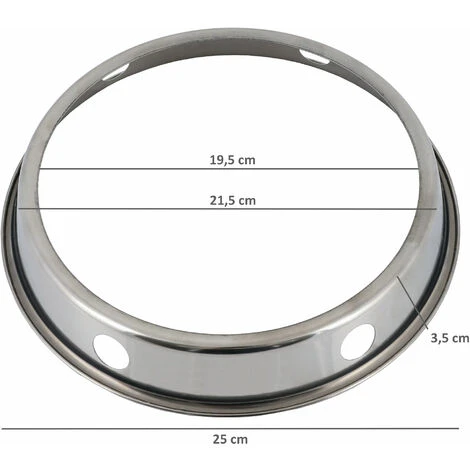 Mahlzeit Anello Wok In Acciaio Inox Ø 19,5 Cm Anello Wok Per Wok Con Base Tonda 6 Mahlzeit Anello Wok In Acciaio Inox Ø 19,5 Cm Anello Wok Per Wok Con Base Tonda - immagine 4