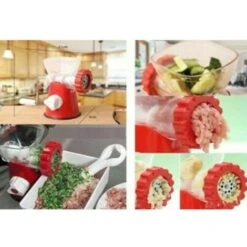 Trade Shop - Tritacarne Manuale Trita Carne Trita Verdure Con Doppio Disco A Manovella