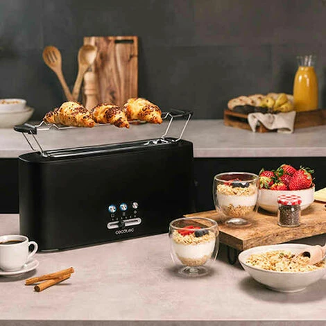 Tostapane Cecotec Toast&Taste 10000 Extra 980 W Nero 4 Tostapane Cecotec Toast&Taste 10000 Extra 980 W Nero - immagine 2