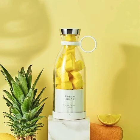 Blender Smoothie Makers, ITullatore Portatile Da 350 Ml Mini ITullatori A Brocca, ITullatore Personale Multifunzionale Mixer Per Succhi ITeschi Bottiglia Da Portare Con USB Ricaricabile (bianco) 7 Blender Smoothie Makers, ITullatore Portatile Da 350 Ml Mini ITullatori A Brocca, ITullatore Personale Multifunzionale Mixer Per Succhi ITeschi Bottiglia Da Portare Con USB Ricaricabile (bianco) - immagine 5