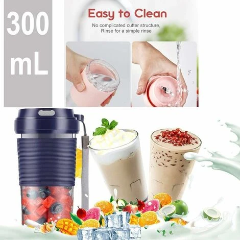 ITullatore Portatile, Mini ITullatore Per ITullati, ITullatore Di ITutta Personale, Spremiagrumi Elettrico Portatile USB Con 2 Lame, Batteria Ricaricabile Da 1400 MAh 7 ITullatore Portatile, Mini ITullatore Per ITullati, ITullatore Di ITutta Personale, Spremiagrumi Elettrico Portatile USB Con 2 Lame, Batteria Ricaricabile Da 1400 MAh - immagine 5