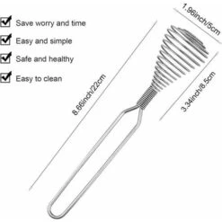 GTA Mixer Varietà Acciaio Inossidabile Molla A Spirale Frusta A Filo Frusta Crema Frullino Per Le Uova Salsa Per Crema Sbattitore A Mano Accessori Per Utensili Da Cucina -Piccoli Elettrodomestici Negozio 95743458 3